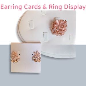 20 Earring Cards & 1 Ring Display
